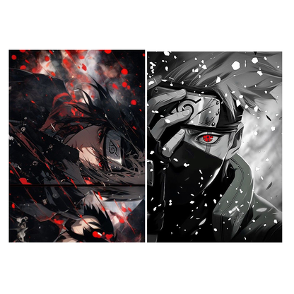 Naruto Poster Set (10 Pcs) – A4 Size Anime Wall Art for Rooms, Hostels, Gaming Setup