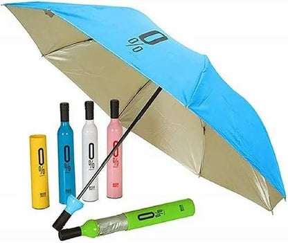Bottle Umbrella Windproof Double Layer Umbrella with Bottle Cover