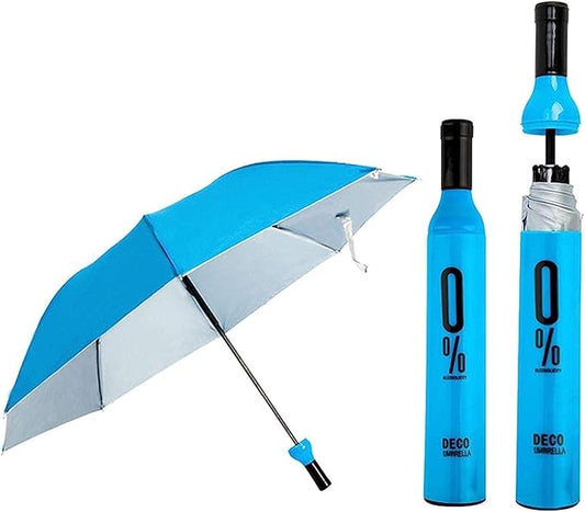 Bottle Umbrella Windproof Double Layer Umbrella with Bottle Cover