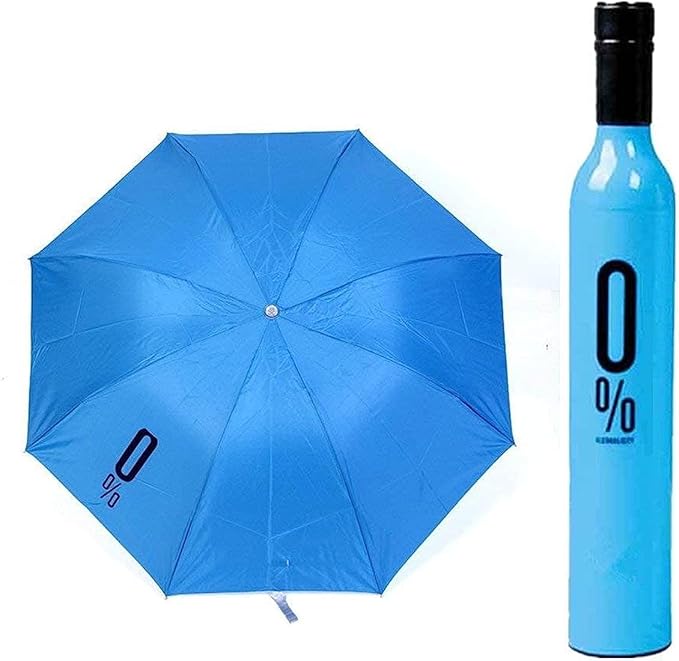 Bottle Umbrella Windproof Double Layer Umbrella with Bottle Cover